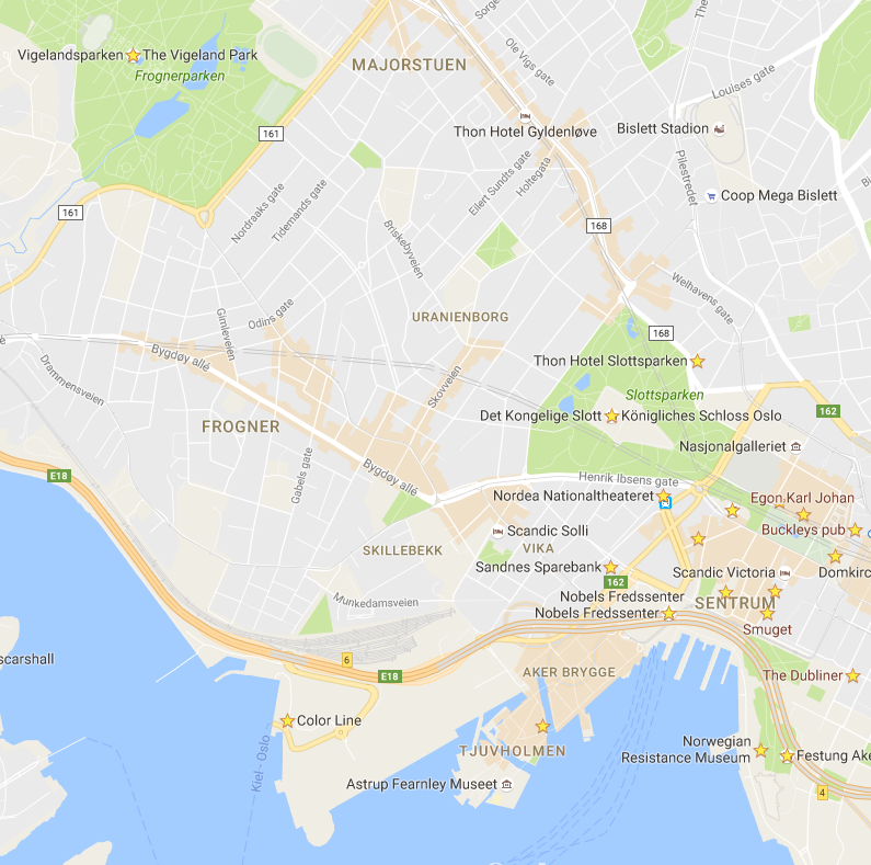Map Oslo